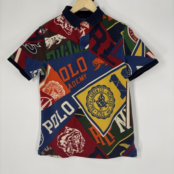 Polo Ralph Lauren Mens Custom Slim Fit Pennant Polo Shirt Size M Prep Rally